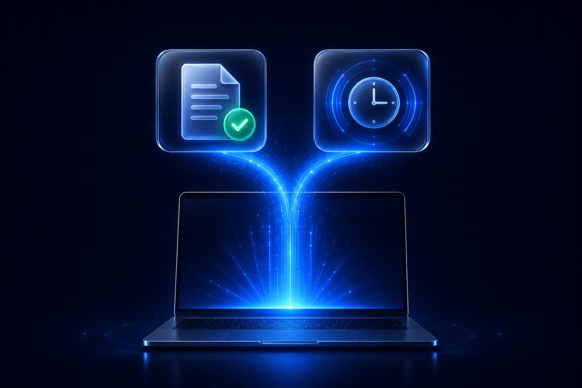 初回レッスン終了時、あなたのPCの中で業務が動き出す